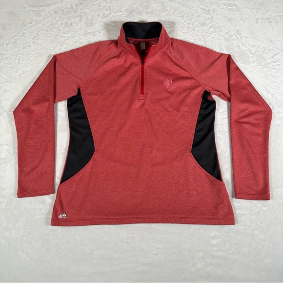 Adidas WB Warner Bros. Sweater Women Size L 1/4 Zip Long Sleeve Embroidered RARE - Picture 5 of 10